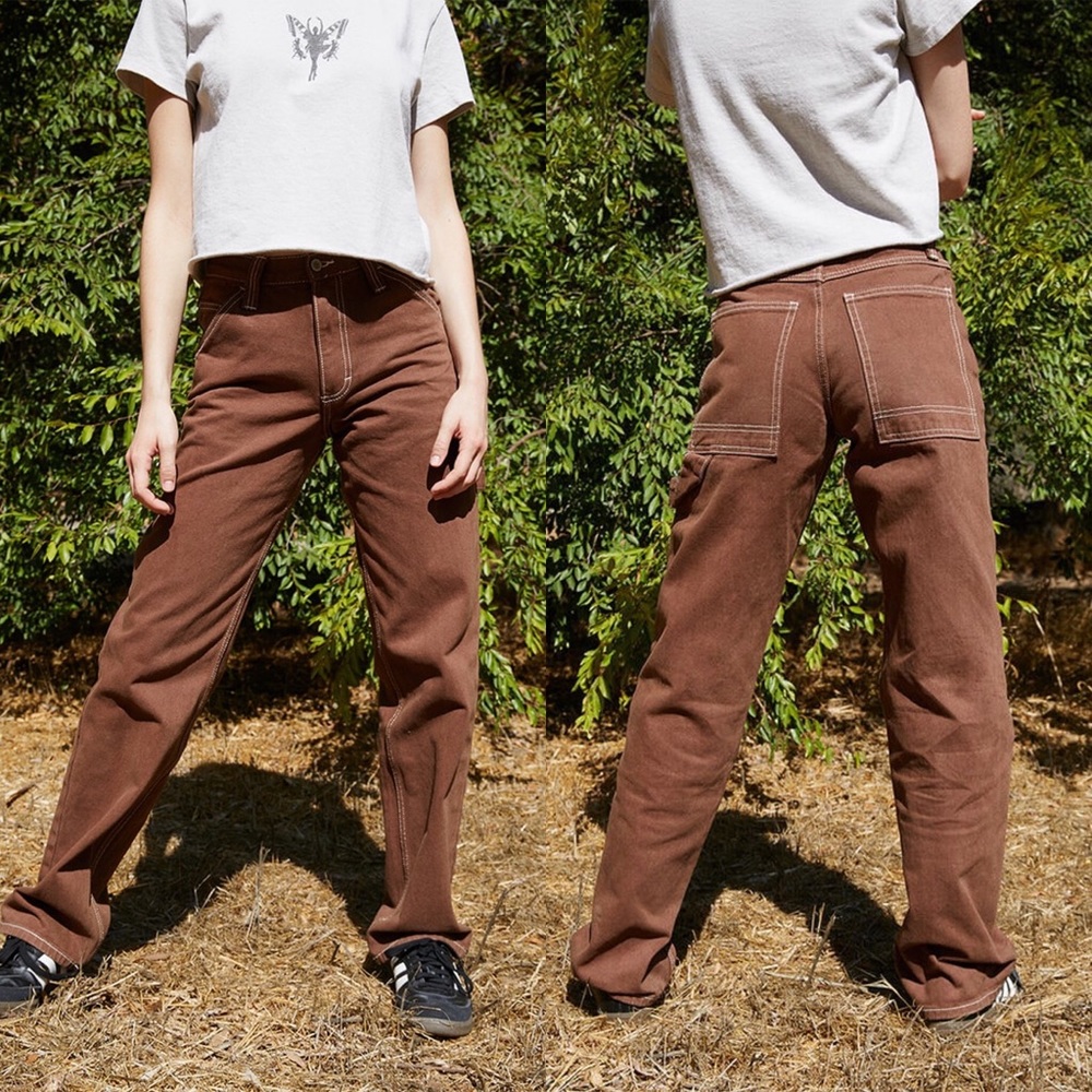 J. Galt Boyfriend Brown Carpenter Pants Women’s